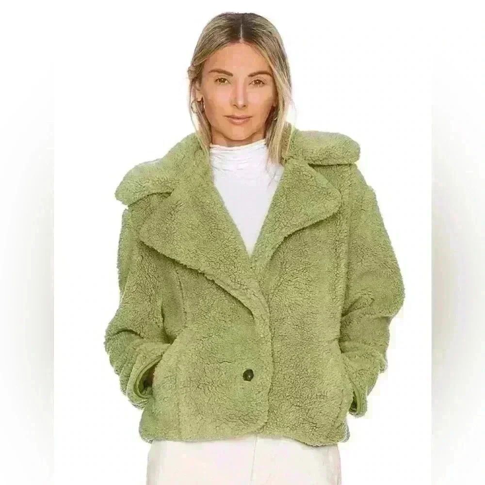 Free people Joplin Cozy Jacket in Sweet Pistachio